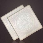 2 Pcs Concrete Molds For Walkways Diy Plastic Square Stamps   