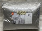 Hotel Collection Glint Full   Queen Quilted 3 Piece Coverlet Set Silver  New