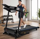 Treadmill With 0-20  Auto Incline Foldable Running Machine For Home 8 5 Mph Usa