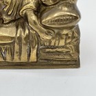 Vintage Solid Brass Sleeping Child Bookend Figurine Made In India 5    Heavy