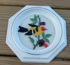 Crewel Bird Wall Hangings Miniature Framed Vintage