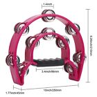 2pack 10  Double Row Tambourine  Half Moon Musical Tambourine 20 Metal Jingle   