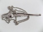 5  Boatswain Brass Whistle W Chain Bosun Call Pipe Nautical Marine Chrome Finish