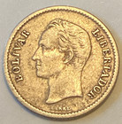 1944 Venezuela  1 4 Bolivar  0 835 Silver Coin