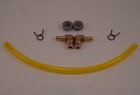 Motorcycle Gas Tank Fuel Gauge Gage - Yellow Tygon Hose Style External Fuel 