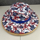 Pabst Blue Ribbon Pbr Beer Bucket Hat Cap Aop  Logo Boonie Mad Engine Beach Sun