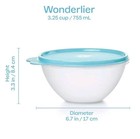 Tupperware 14-piece Wonderlier Vintage Series Bowl Set  Solid Color Bases  Nib