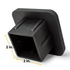 Nissan Logo Black Rubber 2  Trailer Tow Hitch Receiver Cover
