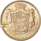 Denmark Gold 20 Kroner  2593 Oz - Christian X - Bu - 1913 - 1917