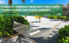 13ft Hammocks  Traditional Hand Woven Cotton Rope Hammock With Free Extension Ch