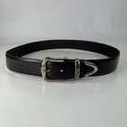 Fossil Wide Brown Genuine Leather Belt - Women s Size 36