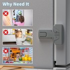 2 Pack Fridge Lock For Kids  Child Proof Refrigerator Lock Baby Safety Fridge   