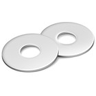 100 Pcs 1 4  Id X 1  Od Fender Washers  304 Stainless Steel Flat Washer  1 4