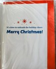  bah Hum Pug  Christmas Holiday Greeting Card 3d 9 X 3 5 Red Nose Dog Sealed Nip