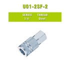 2 Packs Milton Type 1 4   Thread Female Quick Coupler Air Hose Connector Fitting