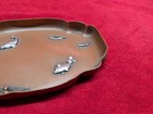 Gorham Co  Mixed Metal Sterling Silver   Copper Aesthetic Movement Tray 1883