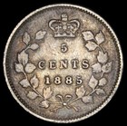 Canada 1885 5 Cents  small 5 5 