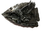     Western Steer Arrow Head Antique Silver Color Cowboy Rodeo Style     Belt Buckle