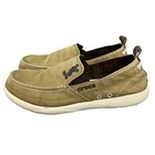 Crocs Walu Loafers Mens Size 12 Khaki Tan Brown Disney Mickey Slip-on 202023