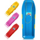 Heavy Duty Snow Sled Adults Kids Versatile Toboggan W  Tow Rope   Handles New