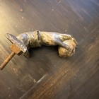 Antique Cast Iron  Hand Holding Ball Door Knocker 19th Century France 6   