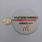 Vintage Mcdonald s Fastbreak Breakfast Pinback Button Restaurant Advertising Pin