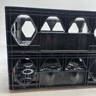 2 Heavy Duty Black 1 Liter Coke   Coca Cola  Plastic Trays Crates  15       