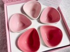 Le Creuset Flower Petal Dish Set Of 5 With Box Flower Collection Stoneware Mint