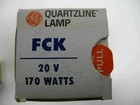 Lot Of 2 New Old Stock Ge General Electric Fck 170w 20v Quartzline Lamp With Box