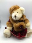 Vintage Dandee Plush Faux Fur Coat Musical Bear Animatronic Moving Head Plush