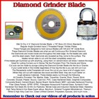 4 1 2  Diamond Saw Blades X3 Continuous Rim Cut Tile   Masonry    free Grinder  