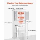 Over The Toilet Storage Cabinet For Bathroom With Adjustable Shelf White 67 4  H