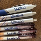 Vntg Lyrica Drug Rep Pharmaceutical Pens Works Lot Of 6 Metal Plastic Click