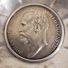 1904 Prince Johann Ii The Good Five Kronen Coin In 800 Austrian Silver Dish 