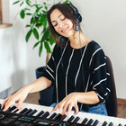 61 Key Electric Portable Digital Keyboard Piano For Beginner-black-color black
