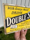 Rare Vintage 1920s Prohibition Adam Scheidt Brewing Co  Double Stout Sign 
