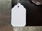 1000 Blank White Merchandise Price Tags With Strings Size  8 Retail Strung Label
