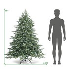 6ft Artificial Christmas Spruce Hinged Tree W  892 Mixed Pe   Pvc Tips