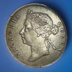 1901 British Honduras Silver 50 Cents Victoria Queen Key Date Mint State Unc