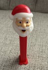 Pez Christmas Santa Claus Head Candy Dispenser      Vintage  With Red Feet   Stem