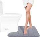 Memory Foam Toilet Bath Mat U-shaped  Commode Contour Rug  Soft And Comfortab   