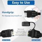 4 Pin Trailer Wire Extension  Retractable Extension Cable With Dust 2 3feet