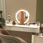 Gold Vanity Mirror  12 Inch Makeup Mirror With Lights  Large Lighted Vanity M   