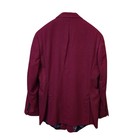 7 Downie St  Red Men s Blazer Jacket 54r Single-breasted 2-button Notch Vent