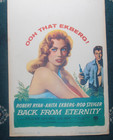 Rare Orig 1956 Us Cinema Window Card Film Poster-back From Eternity-anita Ekberg