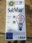 6 - Ge 150 Watt A19 Medium Base Soft White Light Bulbs New