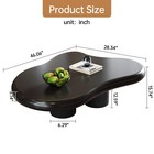 Guyii Modern Coffee Table Black Cloud Center Table Cute End Table Living Room