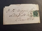 1875 New York Negative Cancel Postal History Cover W  Letter  158