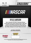 2025 Panini Instant Nascar  16 Kyle Larson Hendrick Motorsports Presale