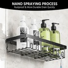 3-pack Shower Caddy Basket Shelf With Soap Holder  No Drilling Traceless